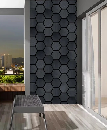 Hexagon Technical Grey Oak